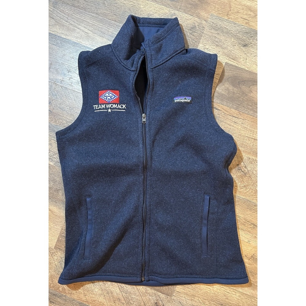 $119 Patagonia Women's Better Sweater® Fleece Vest Medium Blue LOGO ARKANSAS